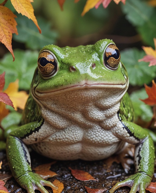 Ai Generiert, Frosch, Herbst, Kröte