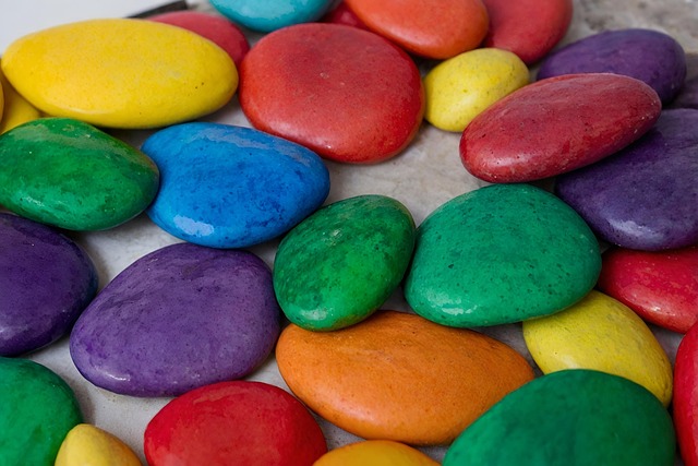 Free ai generated stones colored illustration