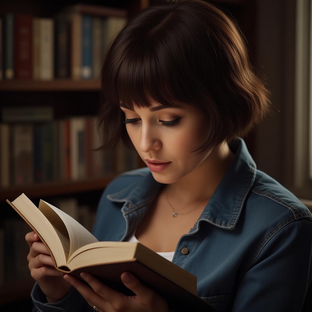 Free ai generated woman book illustration
