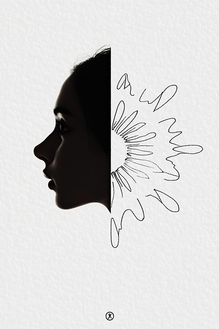 Woman, Silhouette, Face, Head, Profile