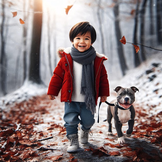 Free ai generated child animal illustration