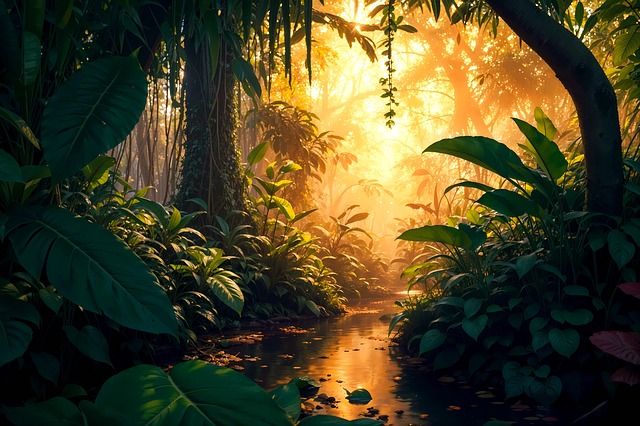 Free jungle amazon rainforest illustration