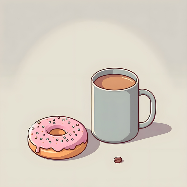Free ai generated donut doughnut illustration