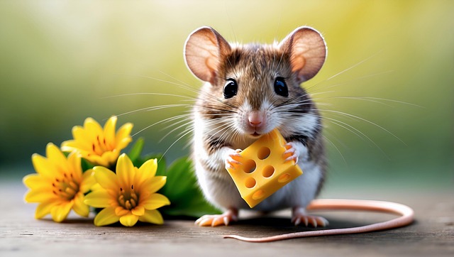 Free ai generated mouse nature illustration