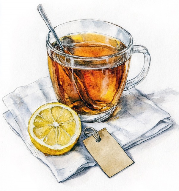 Free ai generated lemon tea illustration