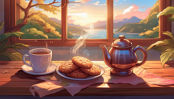 Biscoitos, Chá, Sobremesa