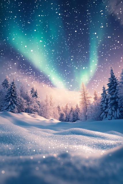 Download free HD stock image of Ai Generated Winter Free ai generated winter landscape illustration