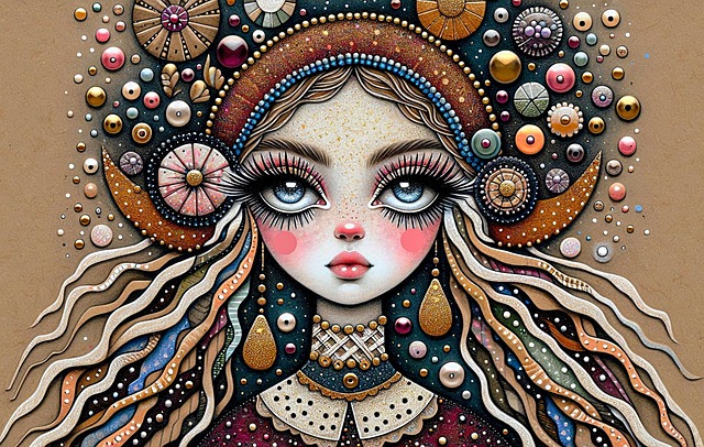 Free ai generated girl doll illustration