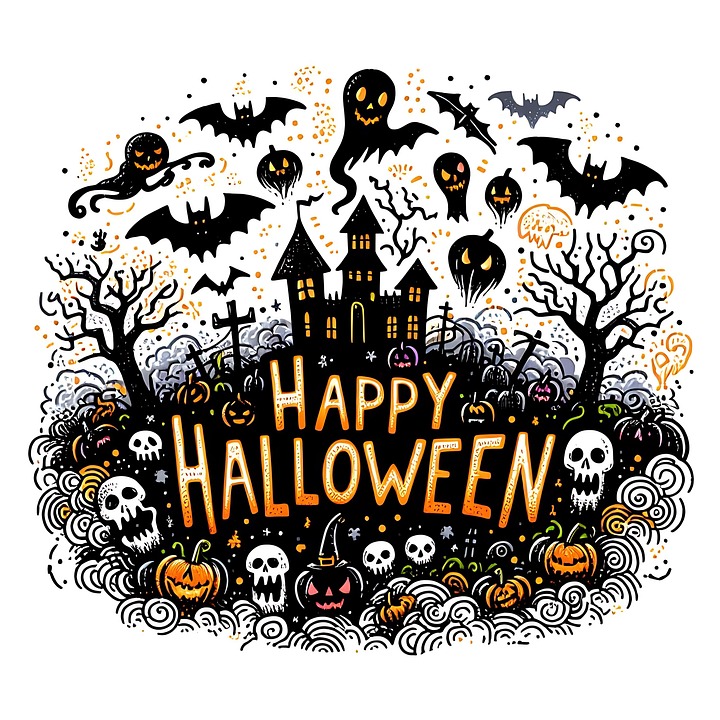 Download Ai Generated, Halloween, Typography. Royalty-Free Stock ...