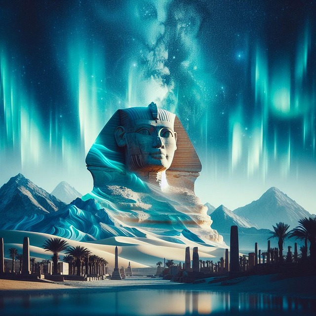 Free ai generated egypt sphinx illustration