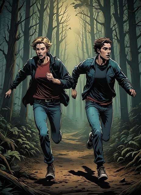 Free Men Women Run Men illustration and picture