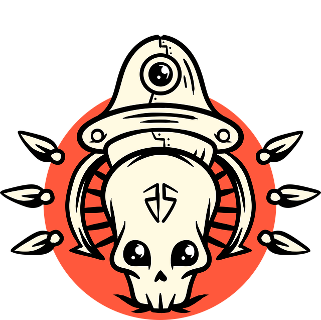 Free skull horror skeleton vector