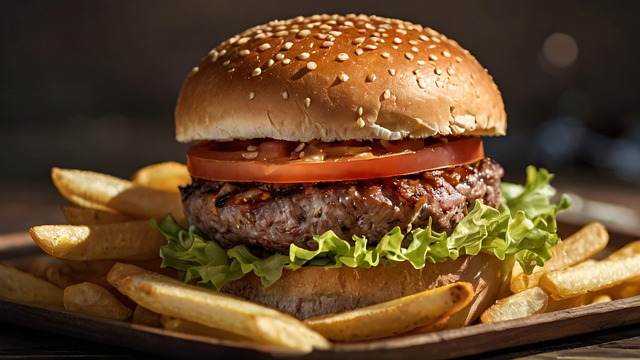 Free ai generated hamburger burger illustration