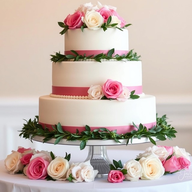 Hochzeitstorte Kuchen Rosen - Kostenloses Foto auf Pixabay