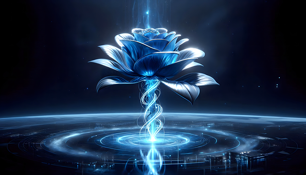 Free Cosmic Rose illustration and picture