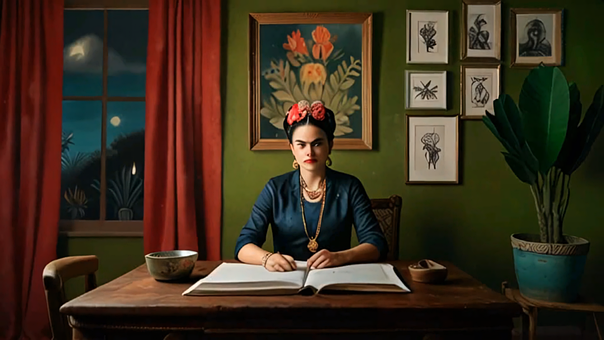 Free Frida Kahlo Mexican Art illustration and picture