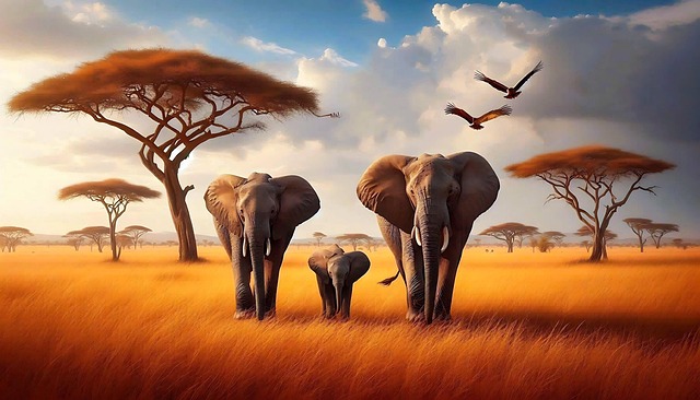 Free ai generated elephants baby elephant illustration
