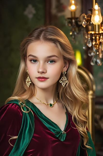 Free ai generated girl young illustration