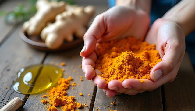 Free ai generated turmeric turmeric powder illustration
