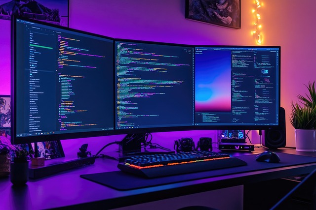 Free computer setup code illustration