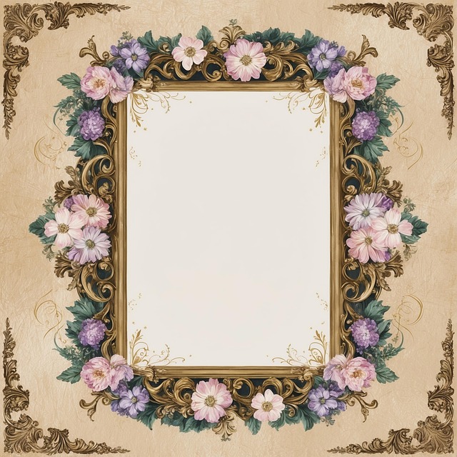 Free ai generated frame flowers illustration