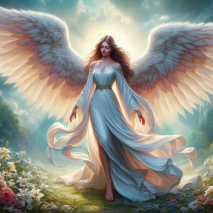 Download Angel, Heavenly, Winged. Royalty-Free Stock Illustration Image ...