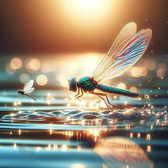 Free Ai Generated Dragonfly illustration and picture