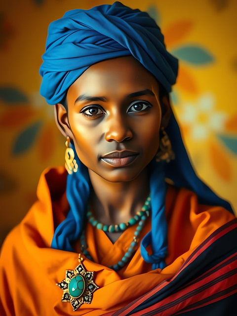Download free HD stock image of Ai Generated African Free ai generated african woman illustration