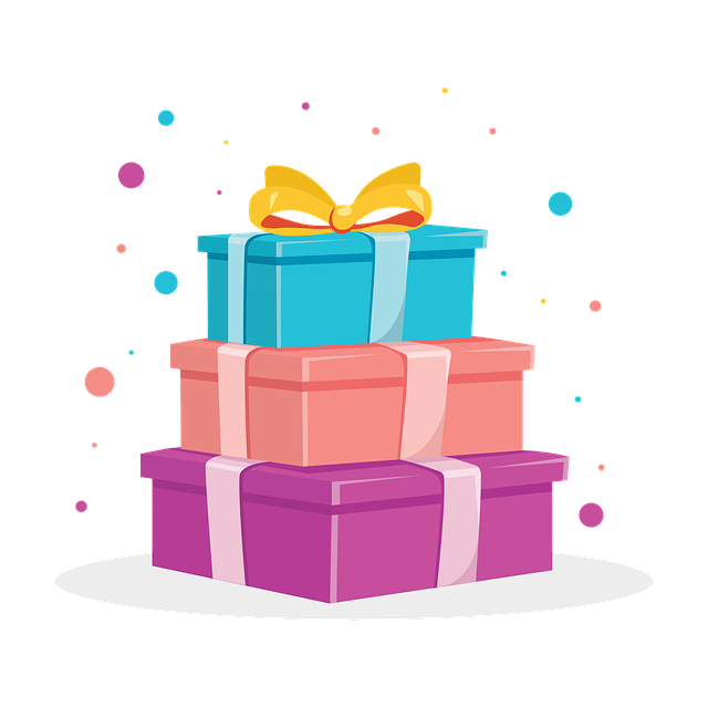 Free gifts box present vector