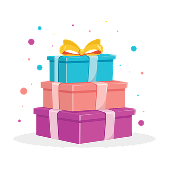 Free Gifts Box vector and picture