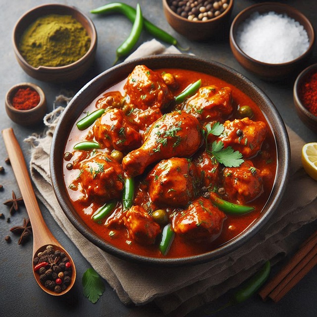 Free ai generated chicken dish illustration
