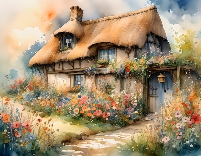 Free ai generated cottage cosy illustration
