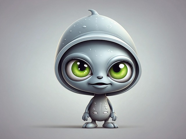 Free ai generated alien creature illustration