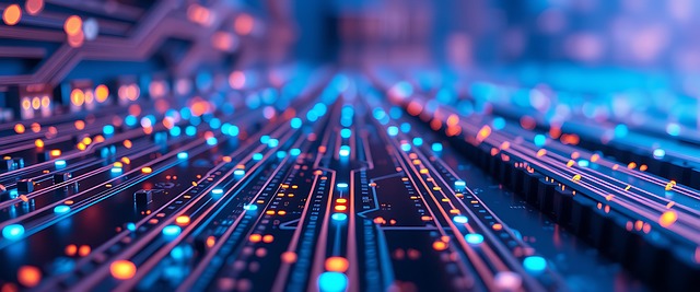 Free ai generated circuit board technology illustration