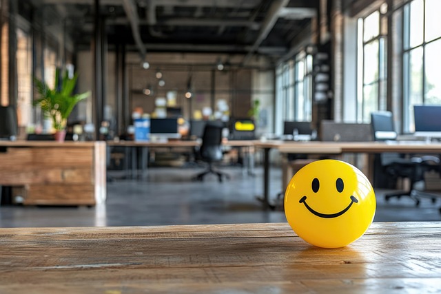 Free ai generated smiley office illustration