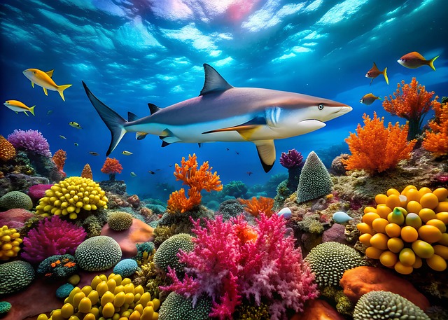 Free shark nature fish illustration