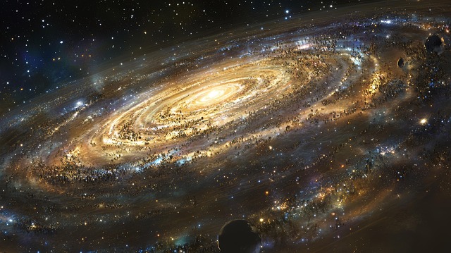 Free galaxy background star image night sky illustration