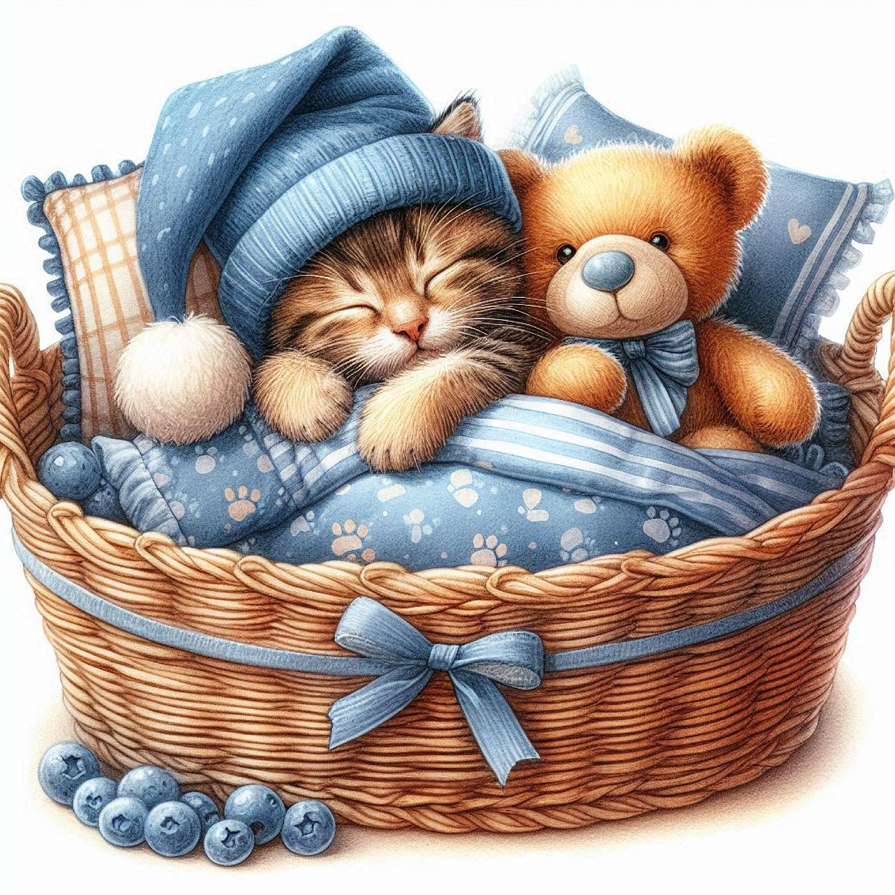 Download Little Cat, Cat, Sleep. Royalty-Free Stock Illustration Image ...