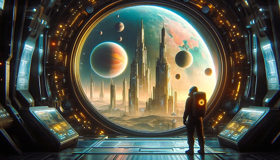 Download Ai Generated Sci Fi Space Ship Royalty Free Stock