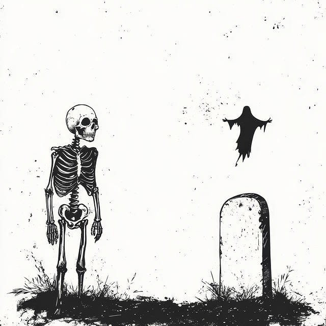 Free ai generated ghost scary illustration