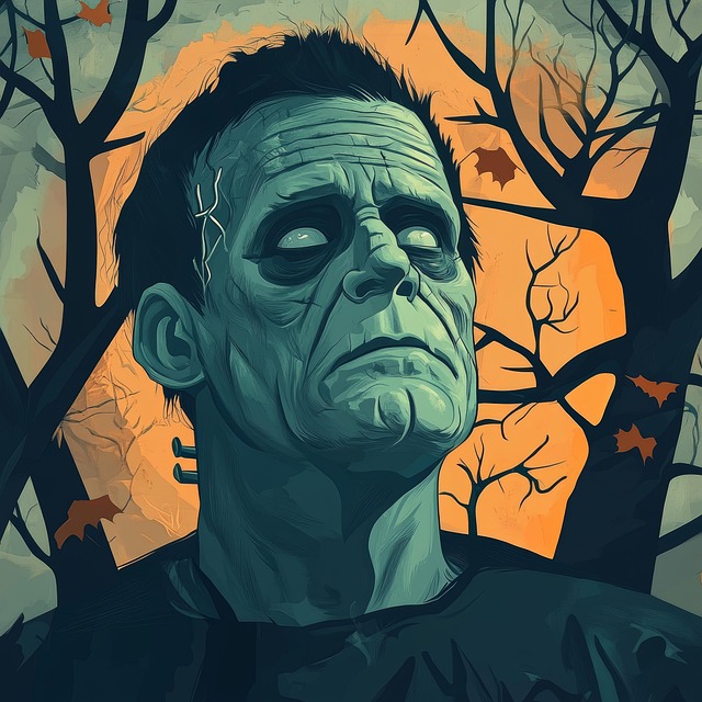 Free scary ghost haunted illustration