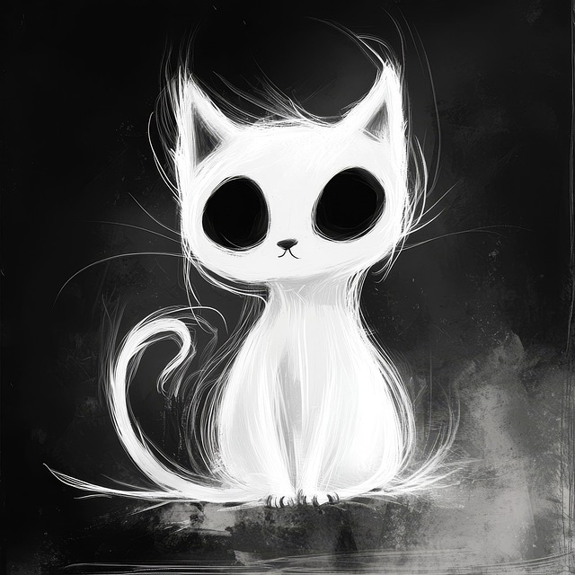 Free scary ghost haunted illustration