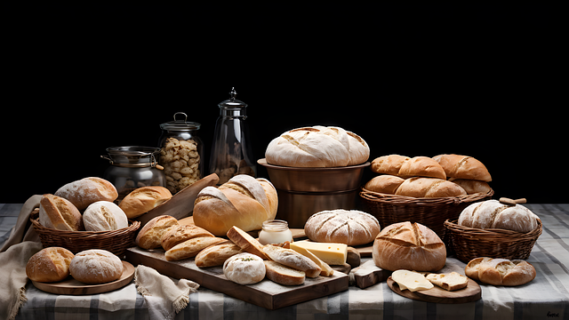 Free ai generated artisanal breads sourdough illustration