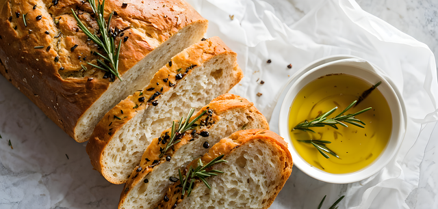 Free ai generated artisanal bread rosemary illustration