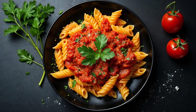 Free ai generated pasta meal illustration