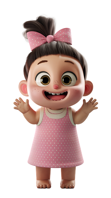 Free ai generated girl smiling illustration