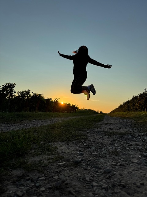 Free Woman Air Jump photo and picture
