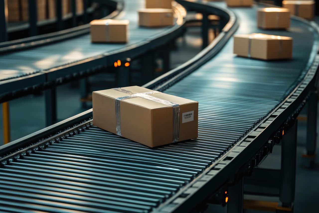 Automated warehouse conveyor and logistics system