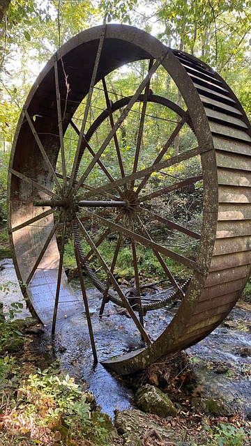 Free Water Wheel Historic photo and picture