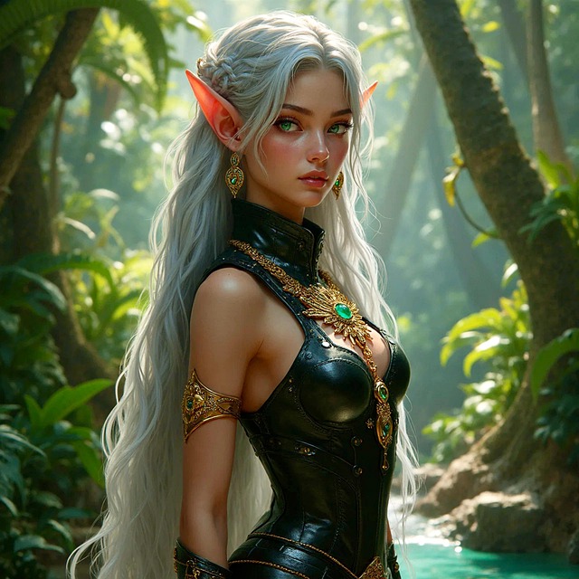Download free HD stock image of Ai Generated Elf Free ai generated elf beautiful illustration
